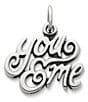 Color:Silver - Image 1 - You & Me Charm