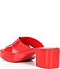 Color:Red Shiny - Image 3 - Bubblegum Jelly Platform Sandals