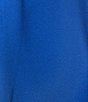 Color:Deep Blue - Image 3 - Elbow Length Sleeve Boat Neck Tie Waist Chiffon Popover Maxi Dress