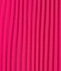 Color:CERISE - Image 3 - Long Sleeve Split Tie Keyhole Ruffle Neck Pleated Bodice Chiffon Shift Dress