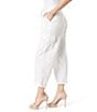 Color:White - Image 3 - Allie High Rise Belted Cargo Pants