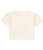 Color:Sea Salt - Image 2 - Big Girls 7-16 Off White Short-Sleeve Screen Print T-Shirt