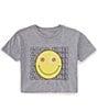 Color:Grey Heather - Image 1 - Big Girls 7-16 Short-Sleeve Good Times Graphic T-Shirt