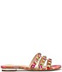 Color:Pink/Red - Image 2 - Detta Multicolor Jeweled Flats