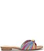 Color:Multi - Image 2 - Dydra Rainbow Knotted Strappy Slide Sandals