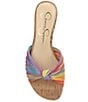 Color:Multi - Image 5 - Dydra Rainbow Knotted Strappy Slide Sandals