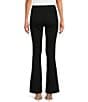 Color:Black - Image 2 - High Rise Pull-On Flare Jeans