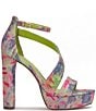 Color:Multi - Image 2 - Iley Printed Platform Sandals