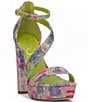 Color:Multi - Image 1 - Iley Printed Platform Sandals