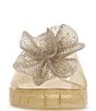 Color:Champagne - Image 6 - Kerah Glitter Rhinestone Flower Platform Jelly Slides