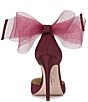 Color:Berrilicious - Image 3 - Phindies Oversized Tulle Bow Back Dress Pumps