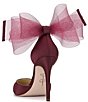 Color:Berrilicious - Image 4 - Phindies Oversized Tulle Bow Back Dress Pumps