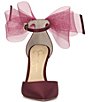 Color:Berrilicious - Image 5 - Phindies Oversized Tulle Bow Back Dress Pumps