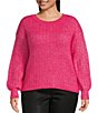 Color:Desert Rose - Image 1 - Plus Size Portia Cropped Sweater