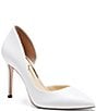 Color:White Leather - Image 1 - Prizma Leather d'Orsay Pumps