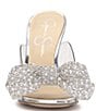 Color:Clear - Image 5 - Saidah2 Pearl and Rhinestone Bow Clear Dress Sandals
