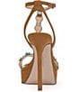 Color:Brown Sugar - Image 3 - Saigee Suede Embellished T-Strap Platform Dress Sandals