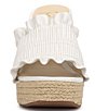 Color:Bright White - Image 6 - Serilda Espadrille Ruffle Wedge Sandals