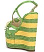 Color:Bright Green - Image 4 - Visela Flower Platform Wedge Sandals