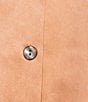 Color:Bronze - Image 4 - Satin Woven Point Collar Long Sleeve Button Front Top