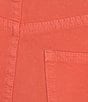 Color:Coral - Image 6 - Stretch Straight Leg Ankle Pants