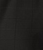 Color:Black - Image 3 - Slim Fit Flat Front Windowpane Pattern 2-Piece Suit