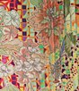 Color:Multi - Image 3 - Britta Garden Mosaic Tile Print Silk 3/4 Sleeve Shift Dress