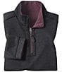 Color:Burgundy - Image 2 - Little/Big Boys 4-16 Long Sleeve Reversible Solid Quarter Zip Pullover