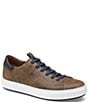 Color:Brown - Image 1 - Collection Men's Anson Lace-To-Toe Leather Sneakers