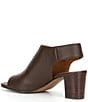 Color:Dark Brown - Image 3 - Evelyn Leather Open Toe Shooties