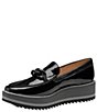Color:Black Patent - Image 4 - Gracelyn Patent Chain Platform Loafers