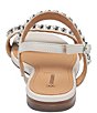 Color:Bone - Image 3 - Lilly Chain Leather Sandals