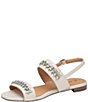Color:Bone - Image 5 - Lilly Chain Leather Sandals