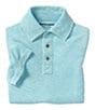 Color:Turquoise - Image 2 - Little/Big Boys 4-16 Vintage Style Polo Shirt
