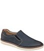 Color:Navy - Image 1 - Men's McGuffey Perforated Leather Slip-On Sneakers