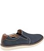 Color:Navy - Image 2 - Men's McGuffey Perforated Leather Slip-On Sneakers
