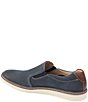 Color:Navy - Image 3 - Men's McGuffey Perforated Leather Slip-On Sneakers