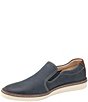 Color:Navy - Image 4 - Men's McGuffey Perforated Leather Slip-On Sneakers
