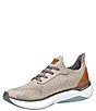 Color:Taupe - Image 6 - Men's Miles Knit Lace-Up Sneakers