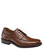 Color:Tan - Image 1 - Men's Tabor Run Off Leather Lace-Up Bike Toe Dress Shoes