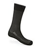 Color:Black - Image 1 - Pindotted First in Comfort Dress Socks