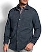Color:Navy - Image 1 - Quilted Shirt Jacket