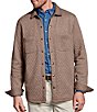 Color:Brown - Image 1 - Quilted Shirt Jacket