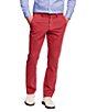 Color:Red - Image 1 - Washed Chino Pants