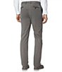 Color:Gray - Image 2 - Washed Straight Leg Flat Front Stretch Chino Pants