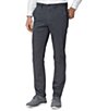 Color:Navy - Image 1 - Washed Straight Leg Flat Front Stretch Chino Pants
