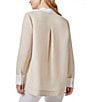 Color:Natural - Image 2 - Collared Long Sleeve Tunic