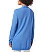 Color:Blue Horizon - Image 2 - Open Front Long Sleeve Sweater Cardigan