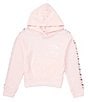 Color:Pink Wash - Image 1 - Big Girls 7-16 Cozy Ribbed Long Sleeve Pullover Hoodie