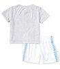 Color:White - Image 3 - Baby Boys 12-24 Months Short-Sleeve MVP Knit T-Shirt & Mesh Shorts Set